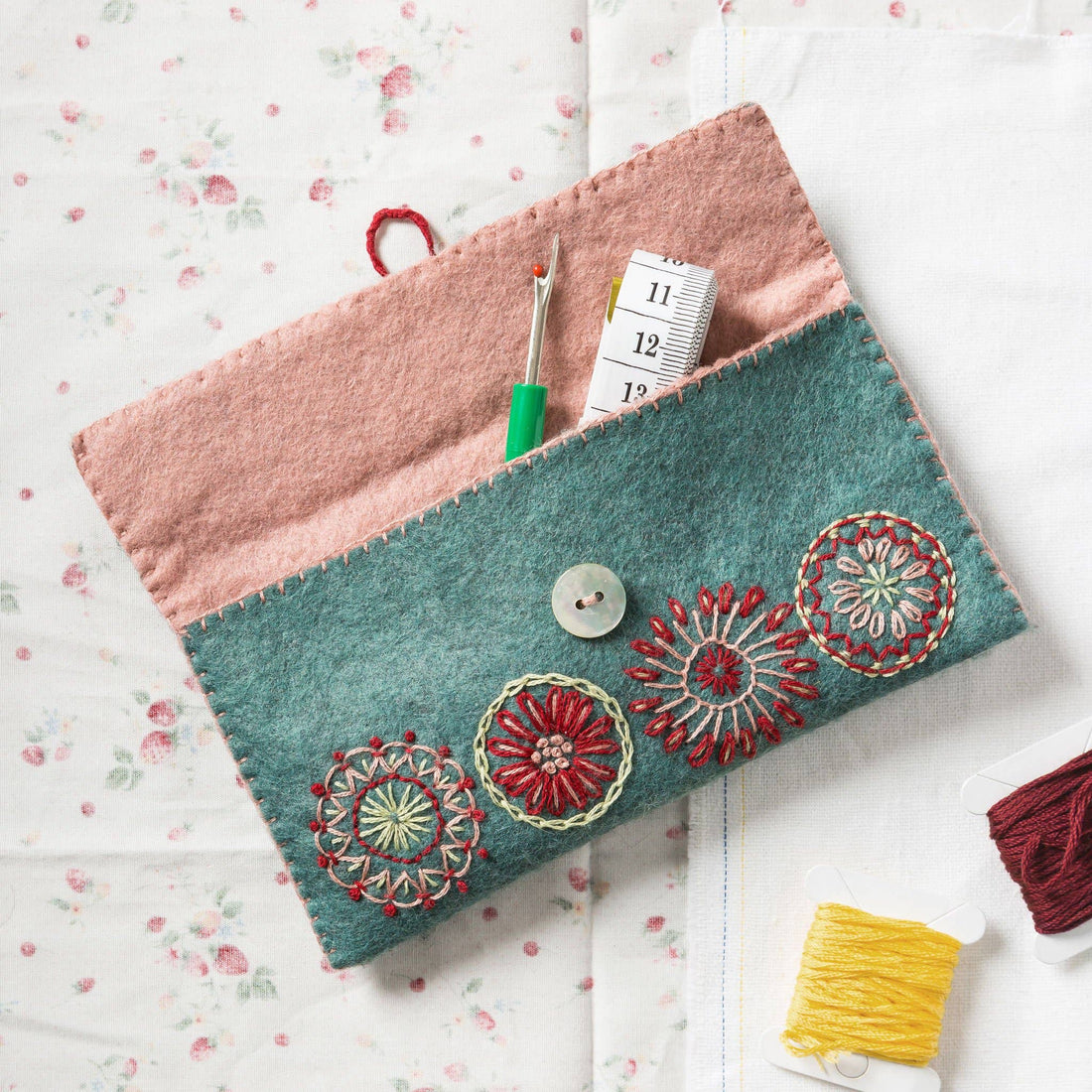 KIT: Sewing Pouch - Felt Craft Mini Kit - sewecofabrics