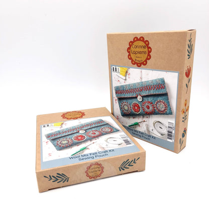 KIT: Sewing Pouch - Felt Craft Mini Kit - sewecofabrics