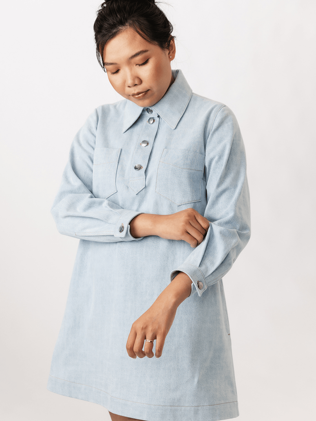 Loviisa Denim Dress - PDF Sewing Pattern - sewecofabrics