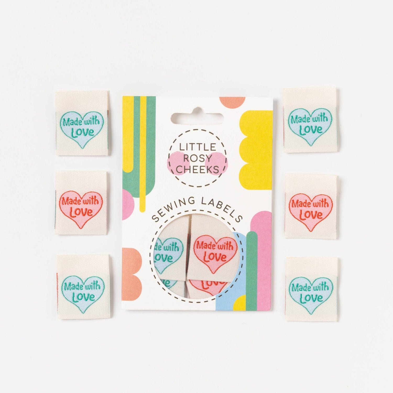 Made with Love - Little Rosy Cheeks - Sewing Labels - sewecofabrics