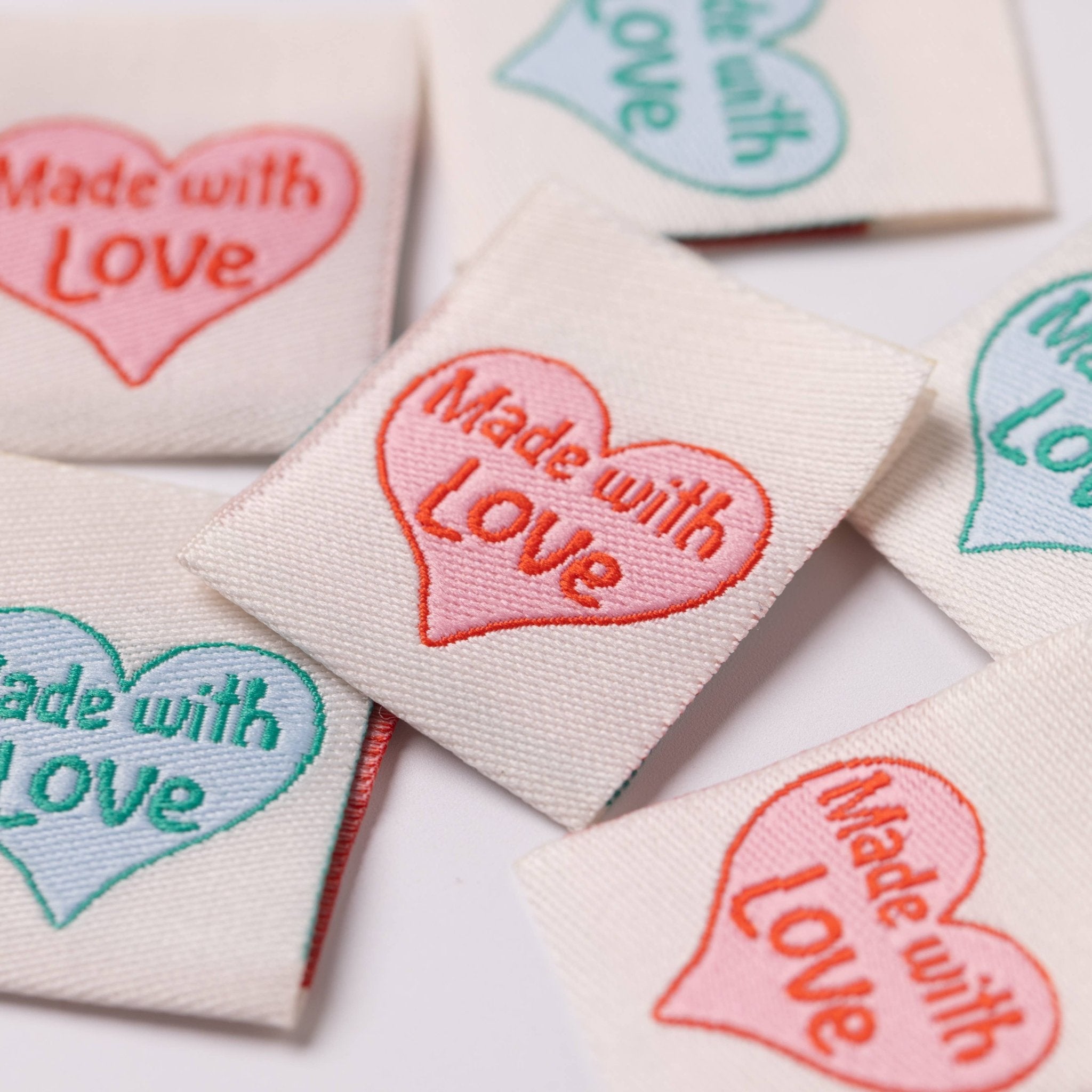 Made with Love - Little Rosy Cheeks - Sewing Labels - sewecofabrics