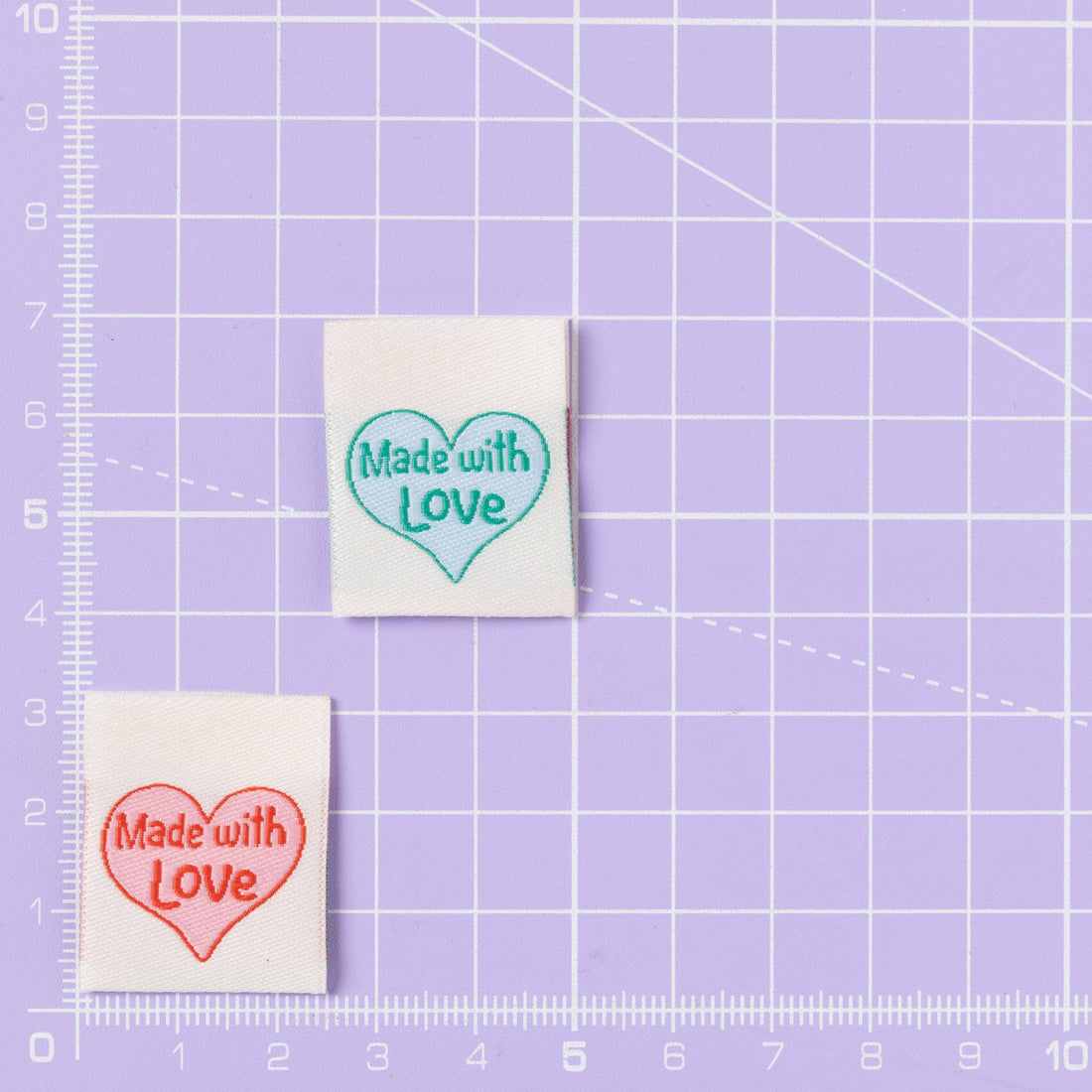 Made with Love - Little Rosy Cheeks - Sewing Labels - sewecofabrics