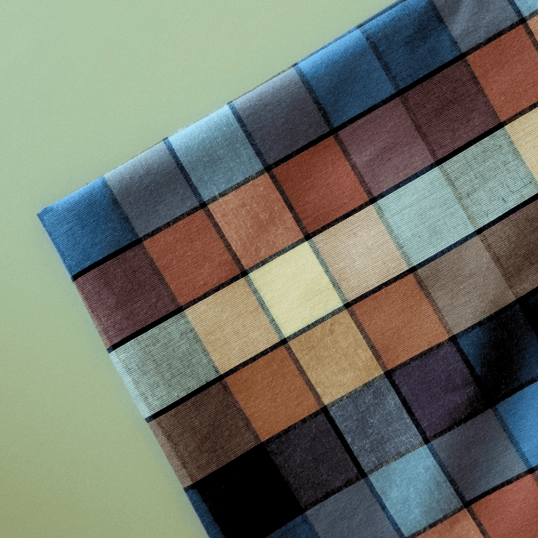 Magritte - Organic Cotton - Gingham Fabric - sewecofabrics