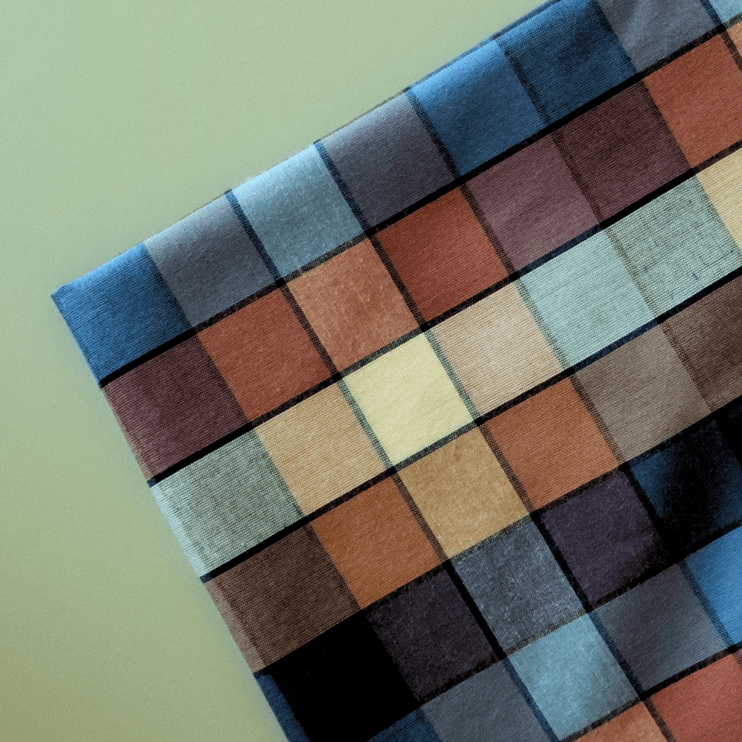 Magritte - Organic Cotton - Gingham Fabric - sewecofabrics