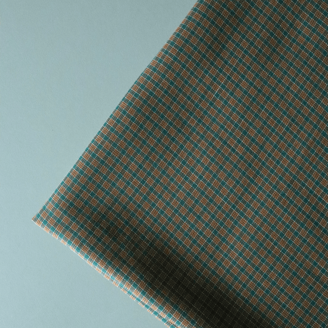 Moreen Plaid Toffee - Cotton Fabric - sewecofabrics