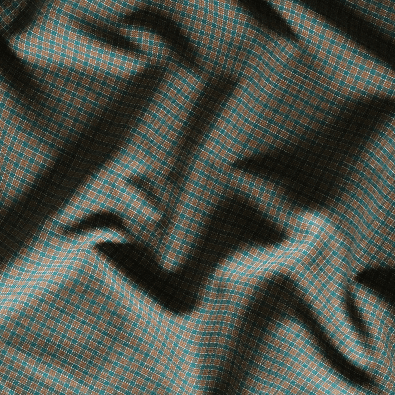 Moreen Plaid Toffee - Cotton Fabric - sewecofabrics