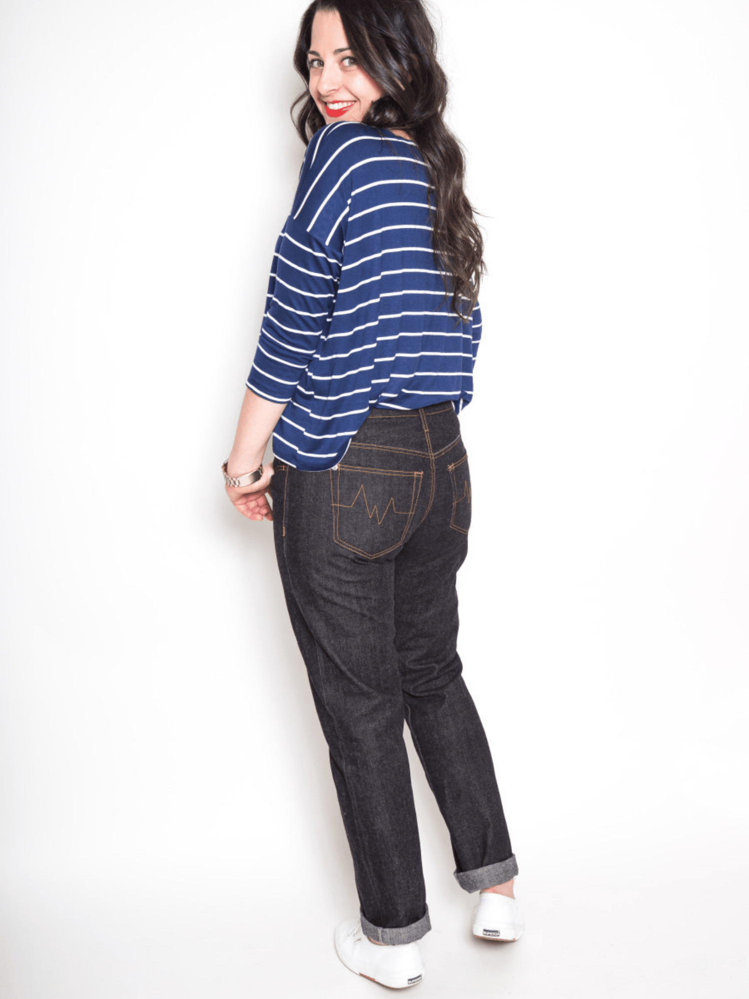 Morgan Boyfriend Jeans - Paper Sewing Pattern - sewecofabrics