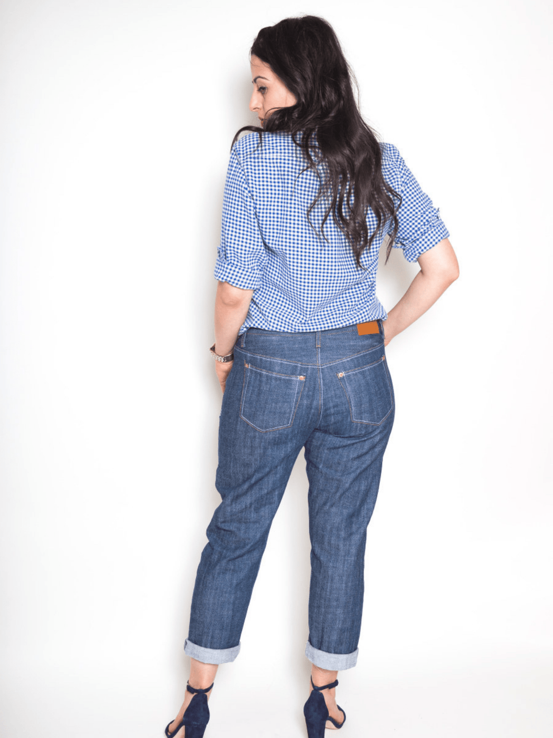 Morgan Boyfriend Jeans - Paper Sewing Pattern - sewecofabrics