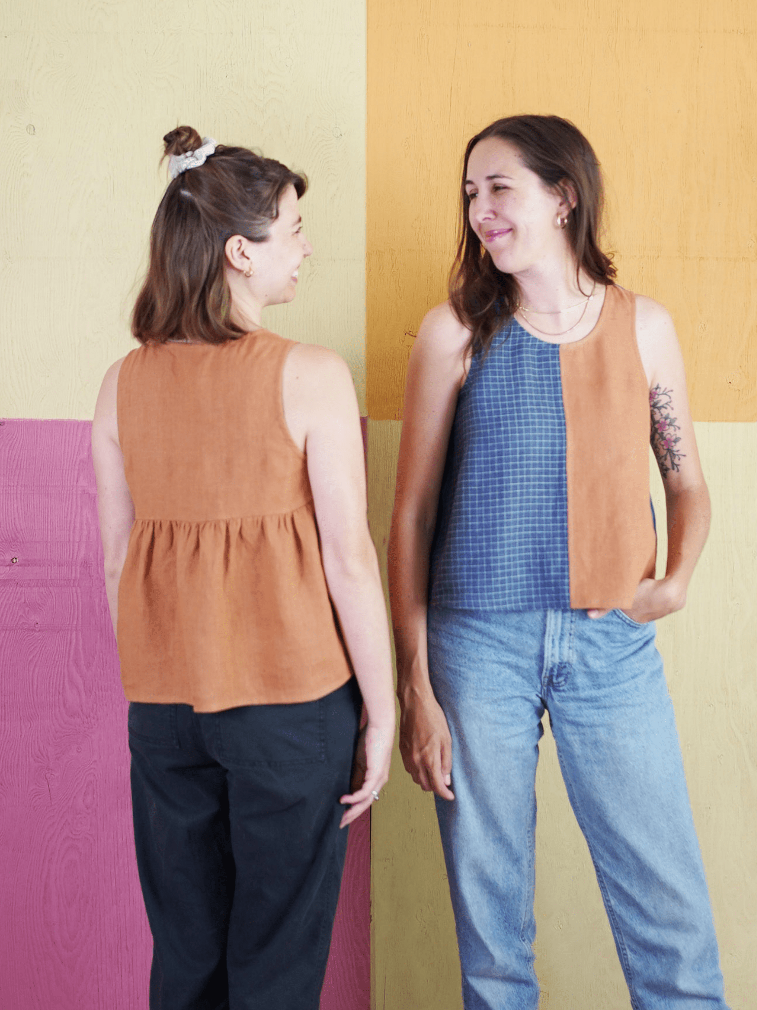 Peplum Split Tank - PDF Sewing Pattern - sewecofabrics