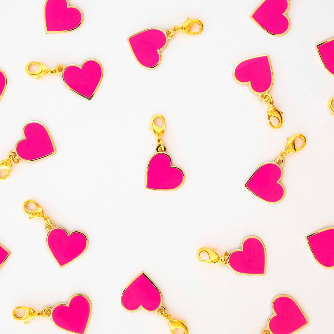 Pink Heart Zipper Charm - sewecofabrics