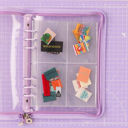 Purple - Label Stash Folder - sewecofabrics