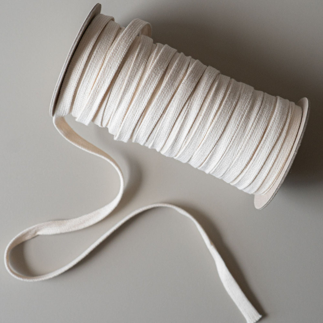 Recycled Drawstring in Ecru - sewecofabrics
