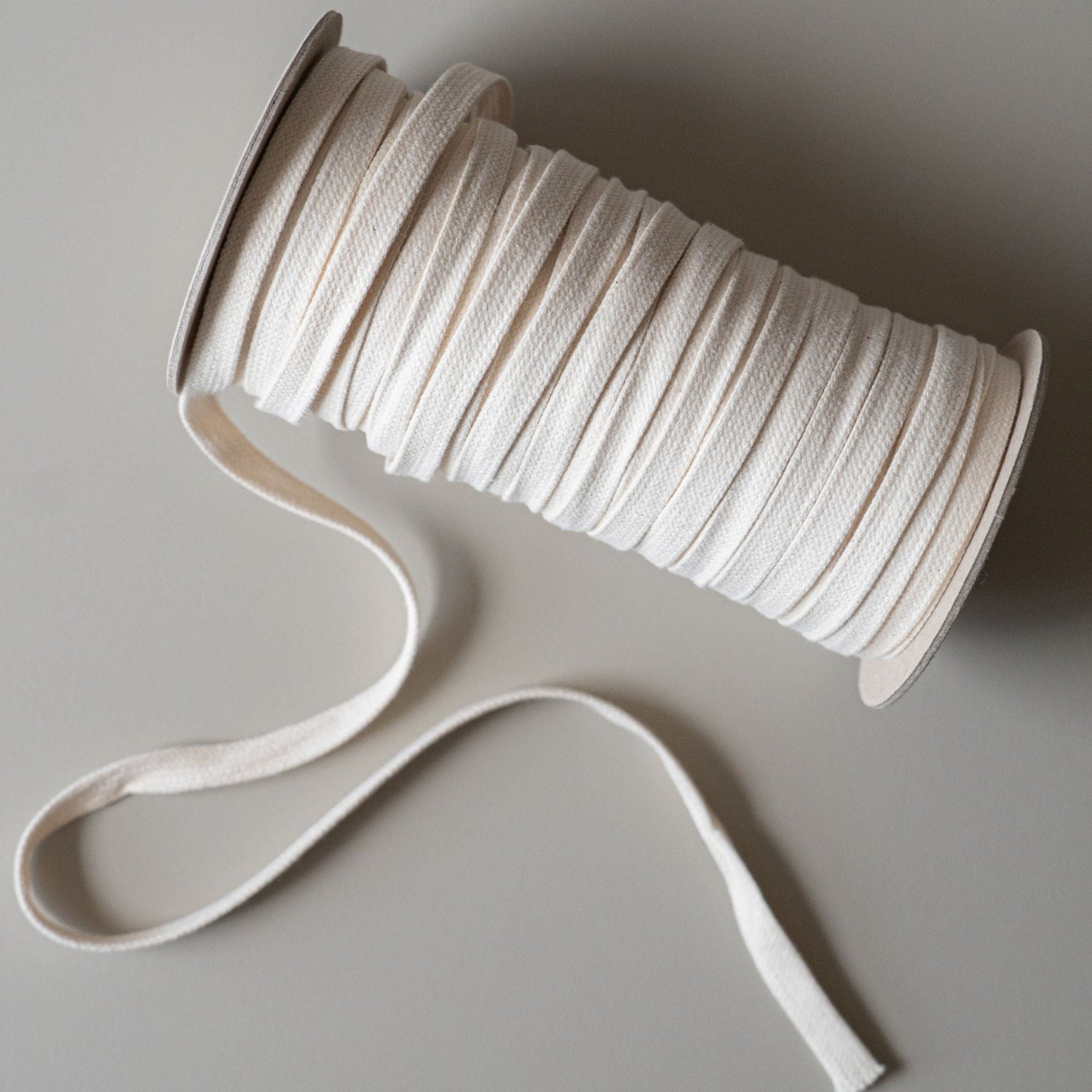 Recycled Drawstring in Ecru - sewecofabrics