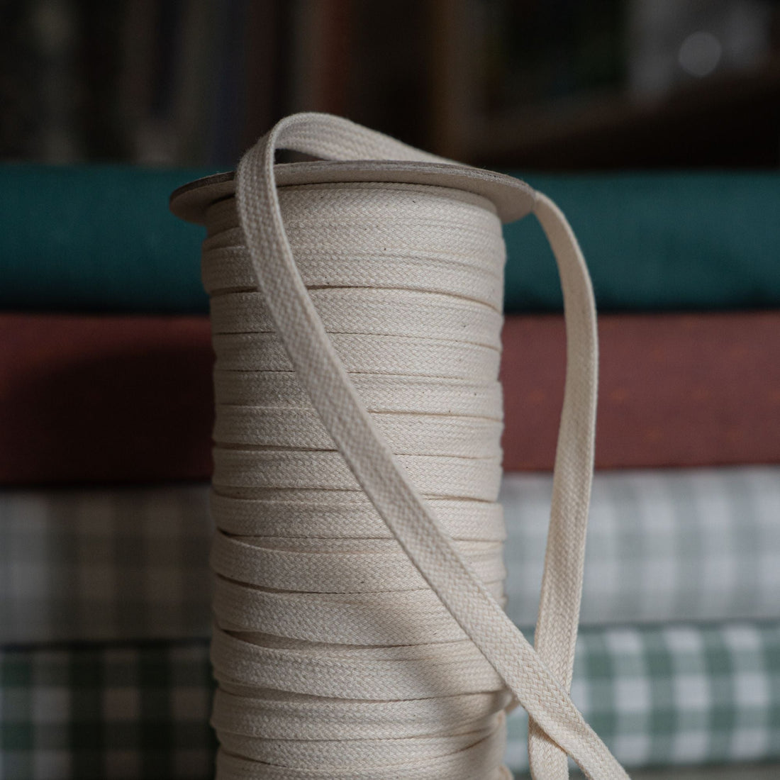 Recycled Drawstring in Ecru - sewecofabrics