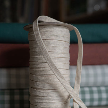 Recycled Drawstring in Ecru - sewecofabrics
