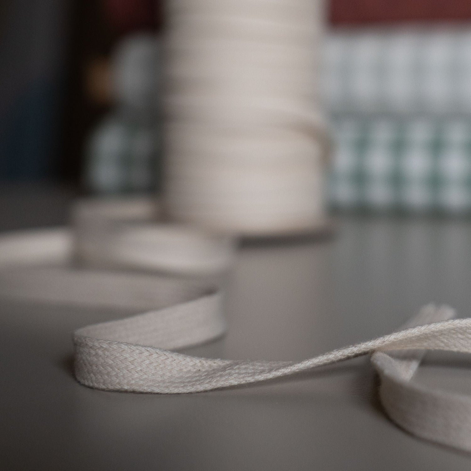 Recycled Drawstring in Ecru - sewecofabrics