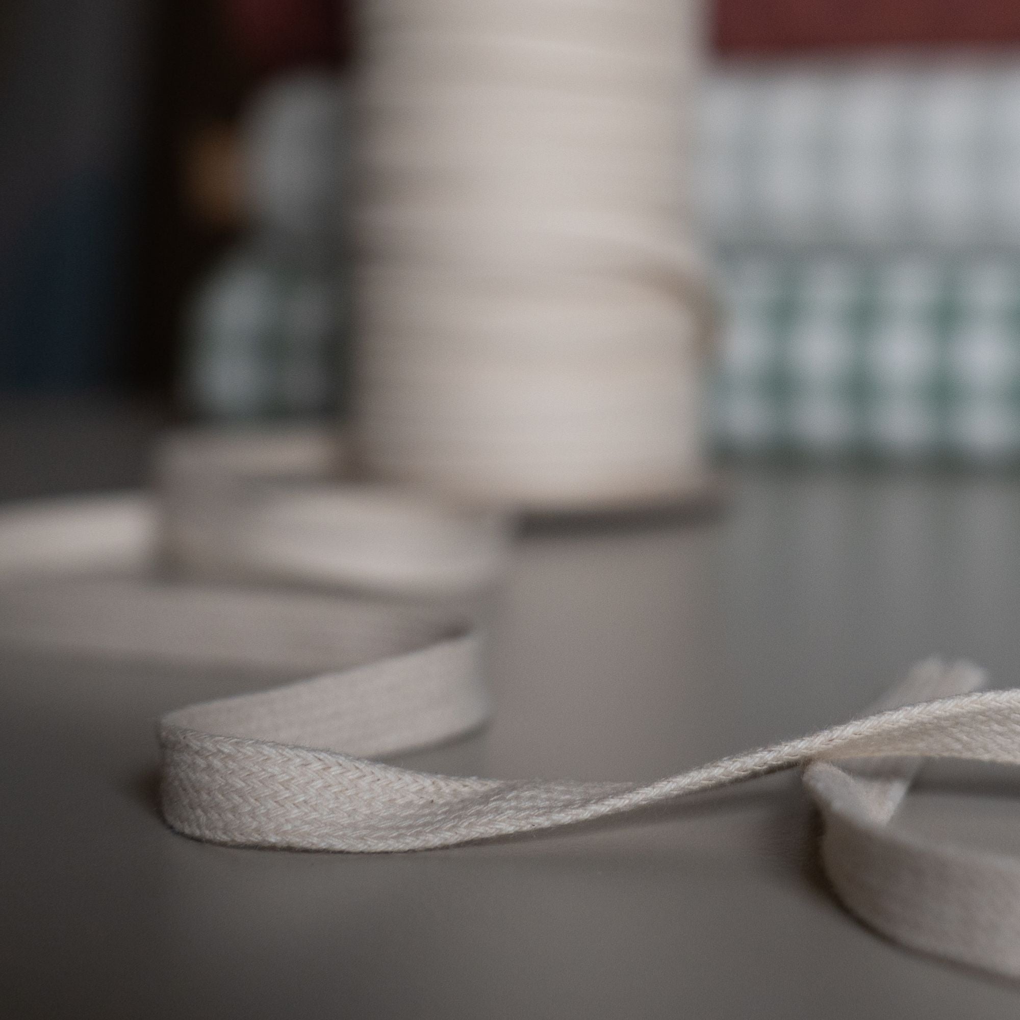 Recycled Drawstring in Ecru - sewecofabrics