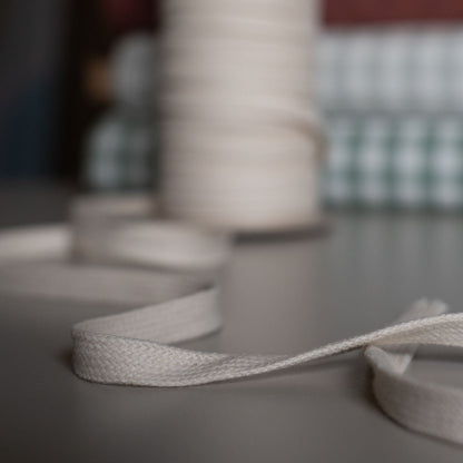 Recycled Drawstring in Ecru - sewecofabrics