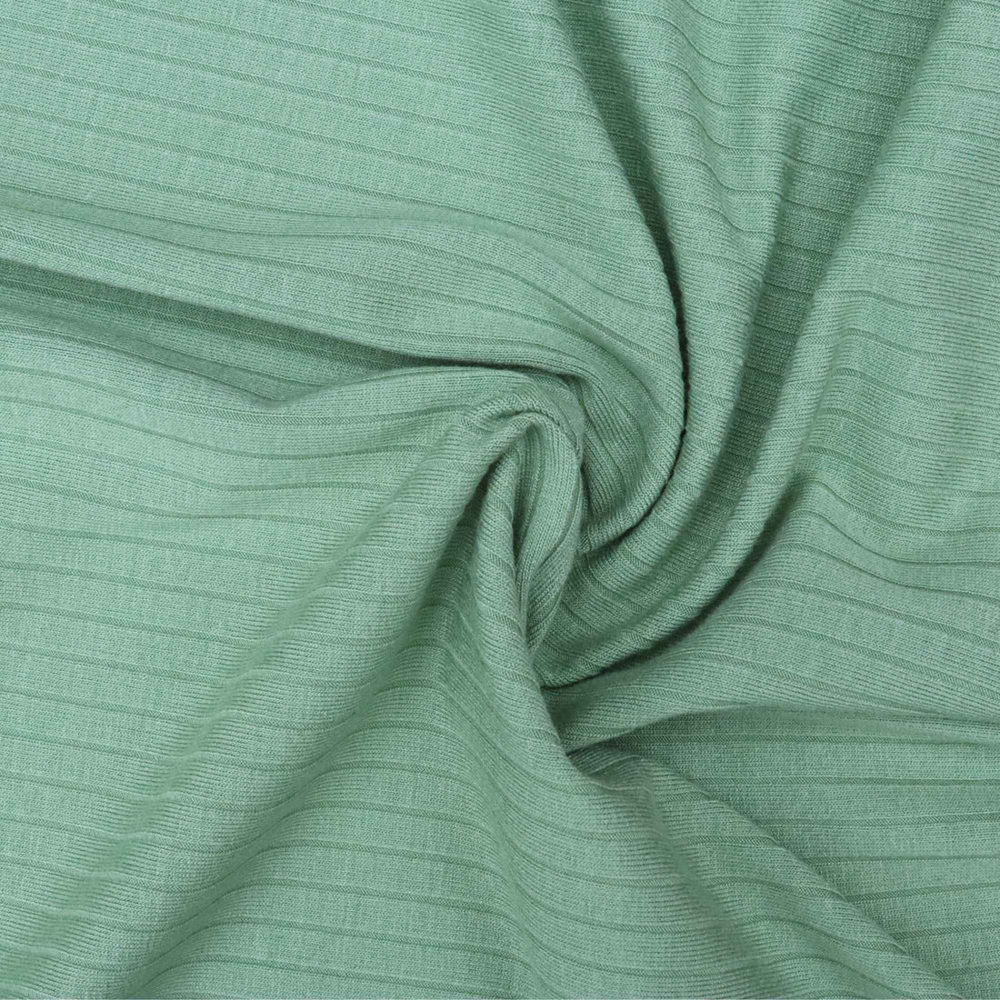Rib Knit Jersey - Soft Green - sewecofabrics