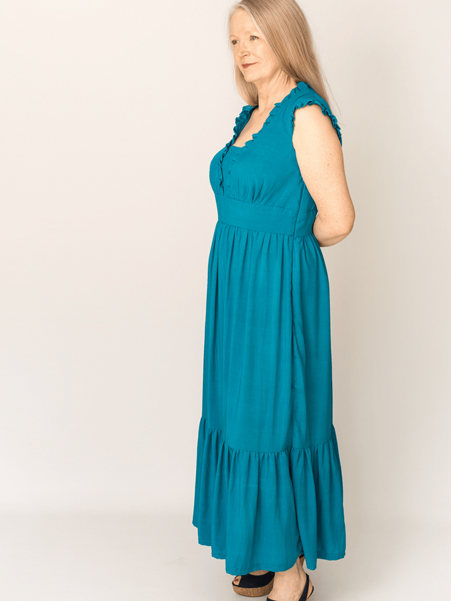 Rivelin Ruffle Dress - PDF Sewing Pattern - sewecofabrics