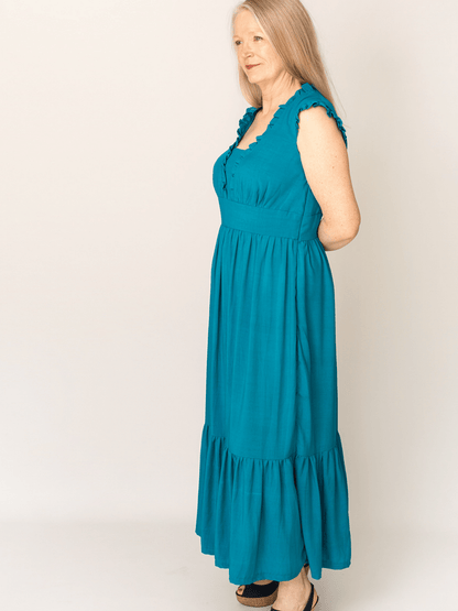 Rivelin Ruffle Dress - PDF Sewing Pattern - sewecofabrics