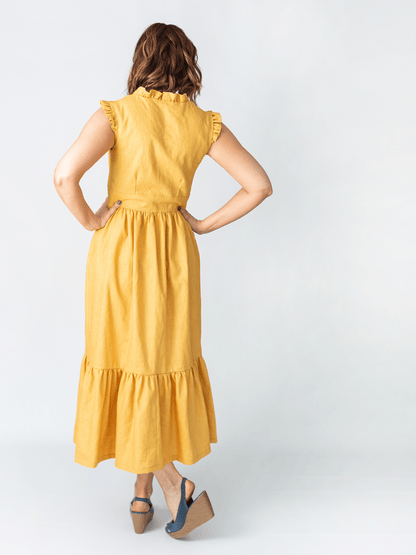 Rivelin Ruffle Dress - PDF Sewing Pattern - sewecofabrics
