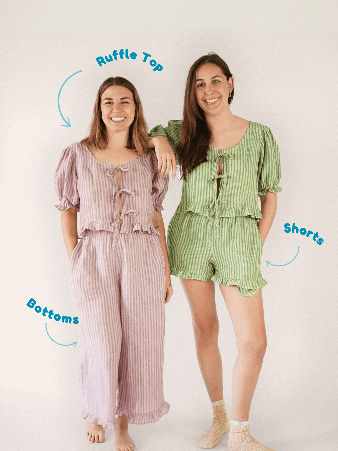 Ruffle Bunch Set - PDF Sewing Pattern - sewecofabrics