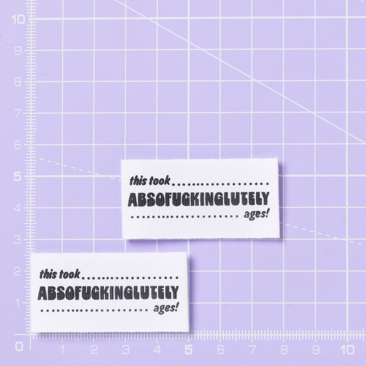 Sew In Labels - Absoufuckinglutely Ages - sewecofabrics