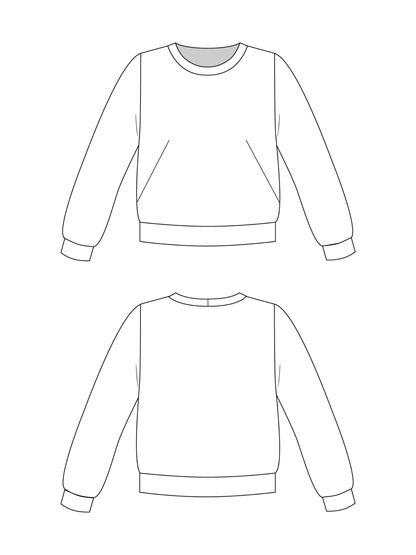 Sloane Sweatshirt - PDF Sewing Pattern - sewecofabrics