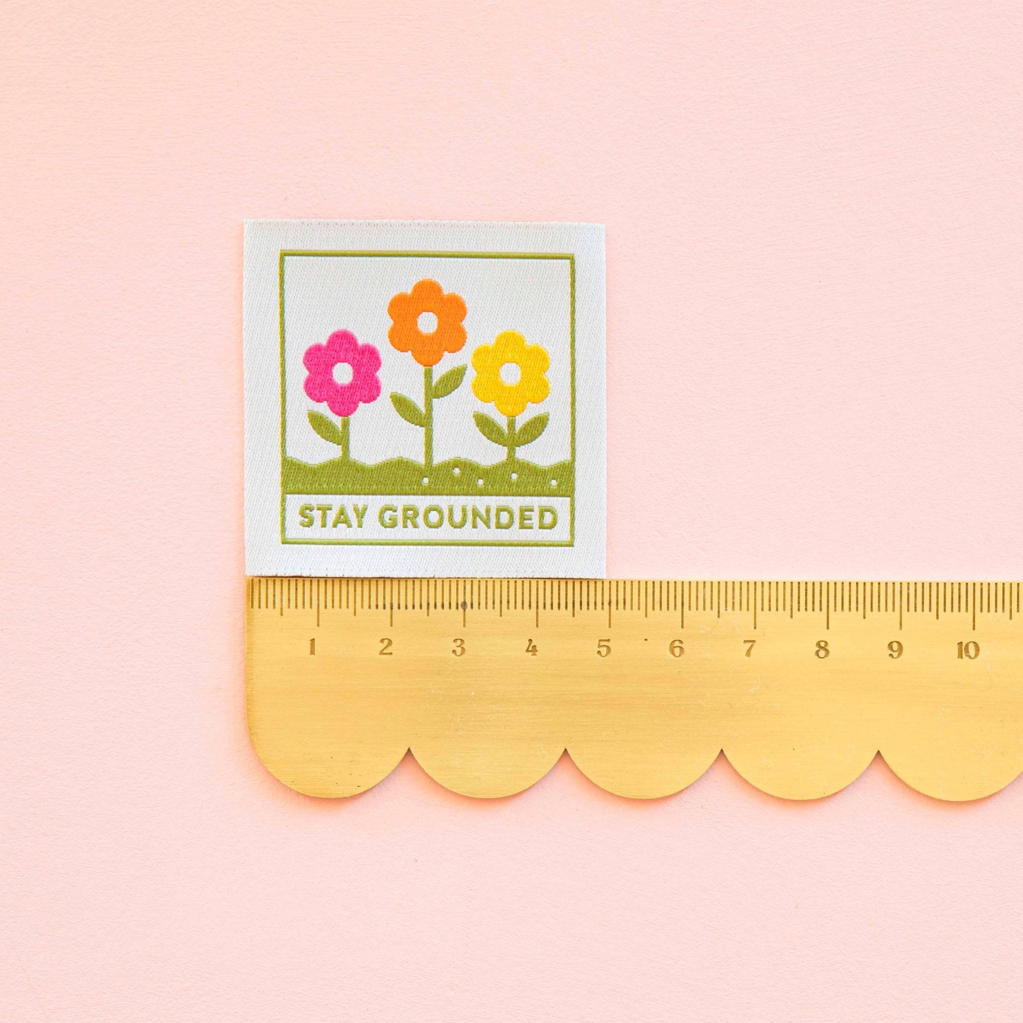 Stay Grounded - Large Sew in Labels - sewecofabrics