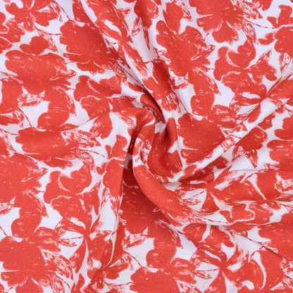 Sunset garden - Viscose Crepe Fabric - sewecofabrics