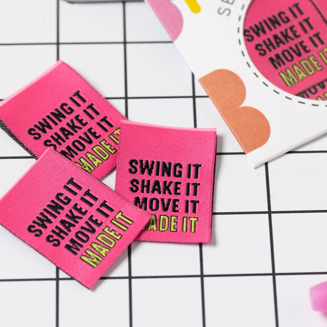 Swing it, Shake it, Move it, Made It! - Sewing Labels - sewecofabrics