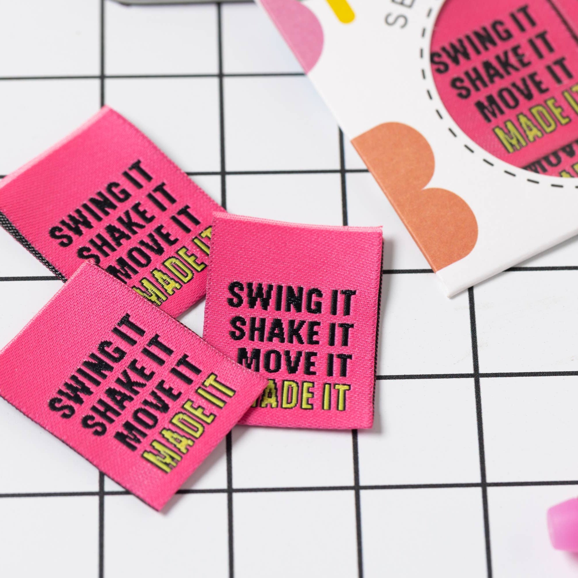 Swing it, Shake it, Move it, Made It! - Sewing Labels - sewecofabrics