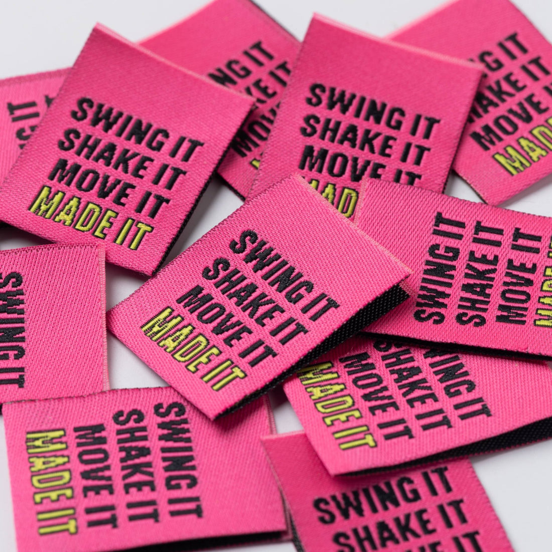 Swing it, Shake it, Move it, Made It! - Sewing Labels - sewecofabrics