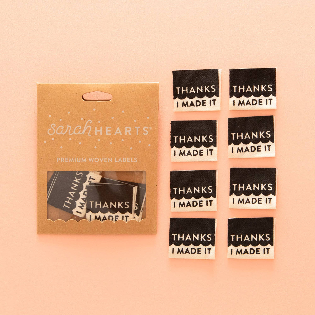 Thanks I Made It (Organic Cotton) - Woven Sew in Labels - sewecofabrics