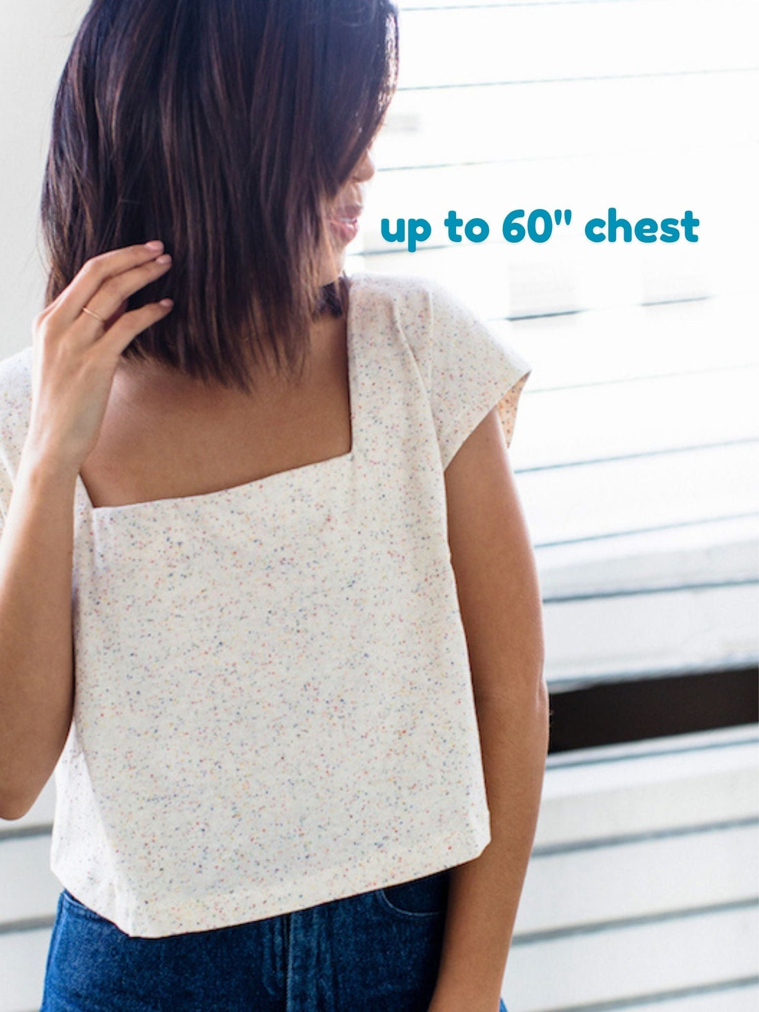 The Square Neck Top - Paper Sewing Pattern - sewecofabrics