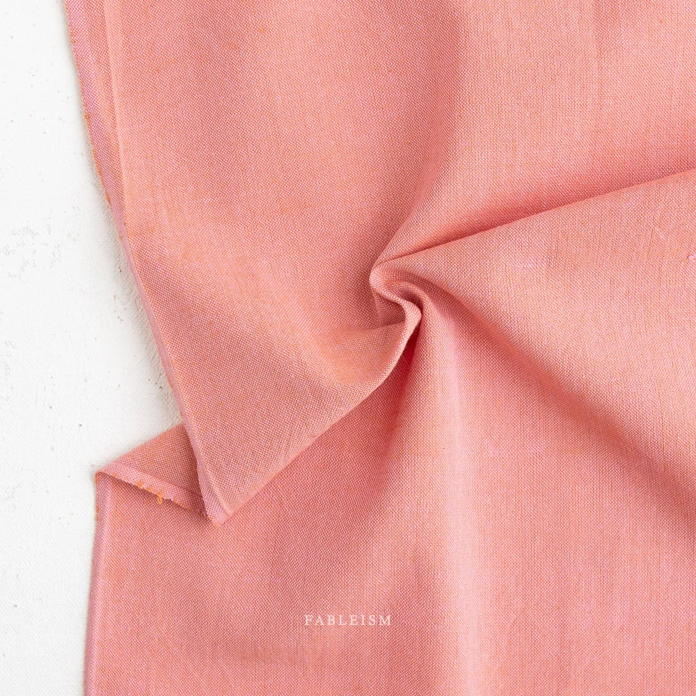 Bubblegum Watercolour Woven Cotton Fabric