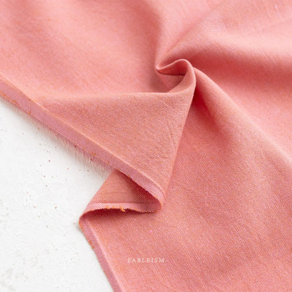 Bubblegum Watercolour Woven Cotton Fabric