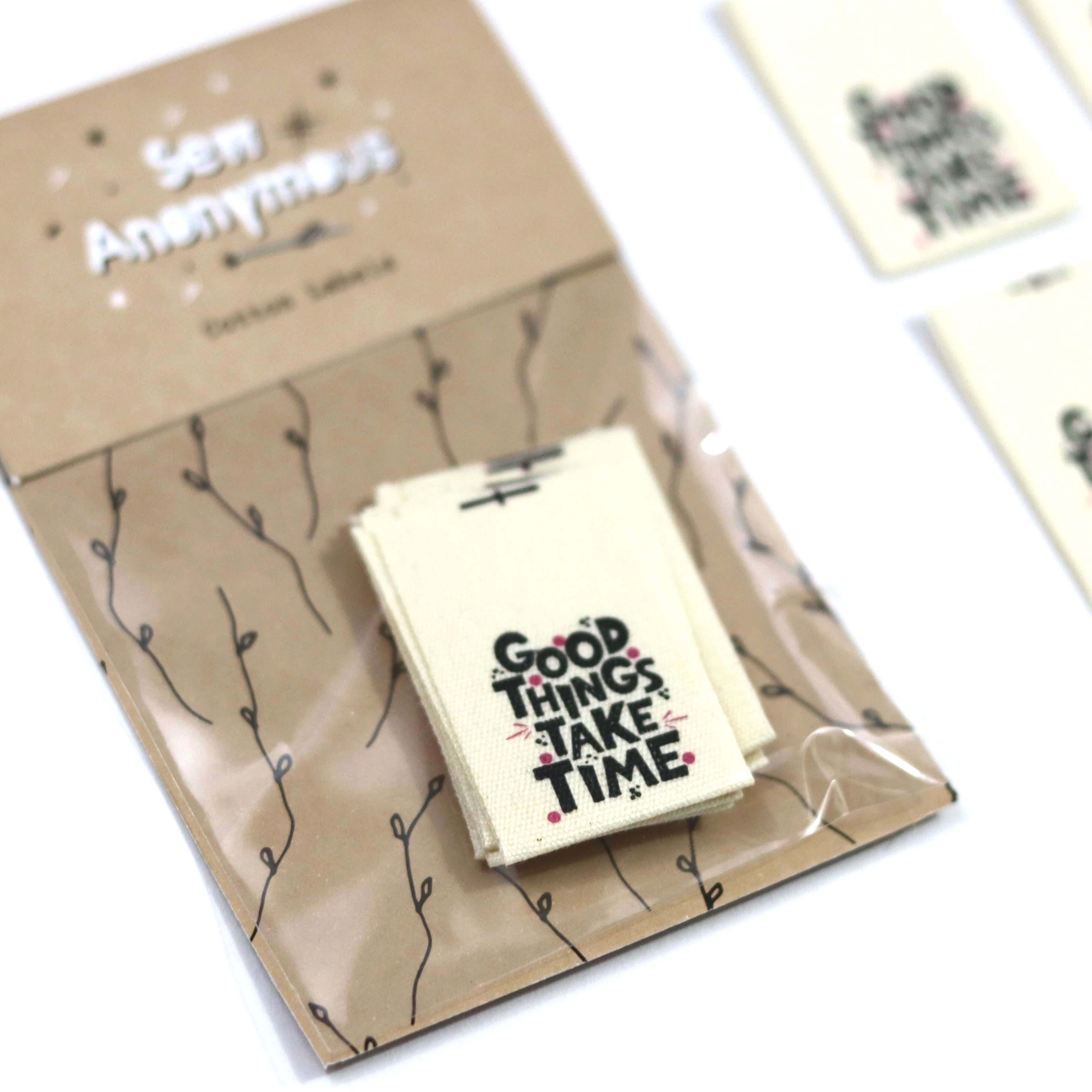 Good Things Take Time Multipack - Sew Anonymous - Sew In Labels