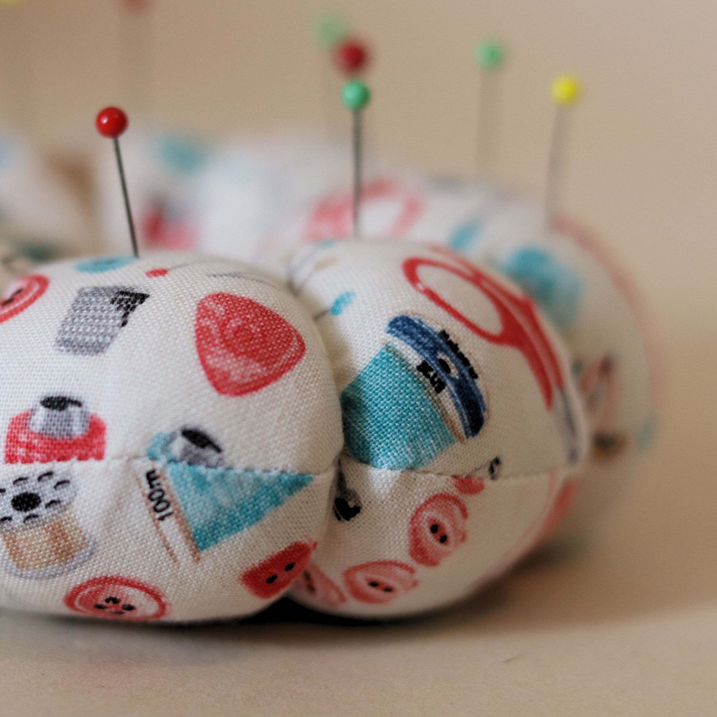 Pin Cushion - Recycled &amp; Handmade - White Notions