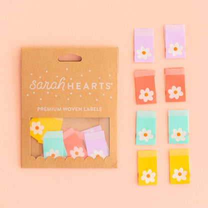 Daisy Multipack- Sarah Hearts - Sewing Labels