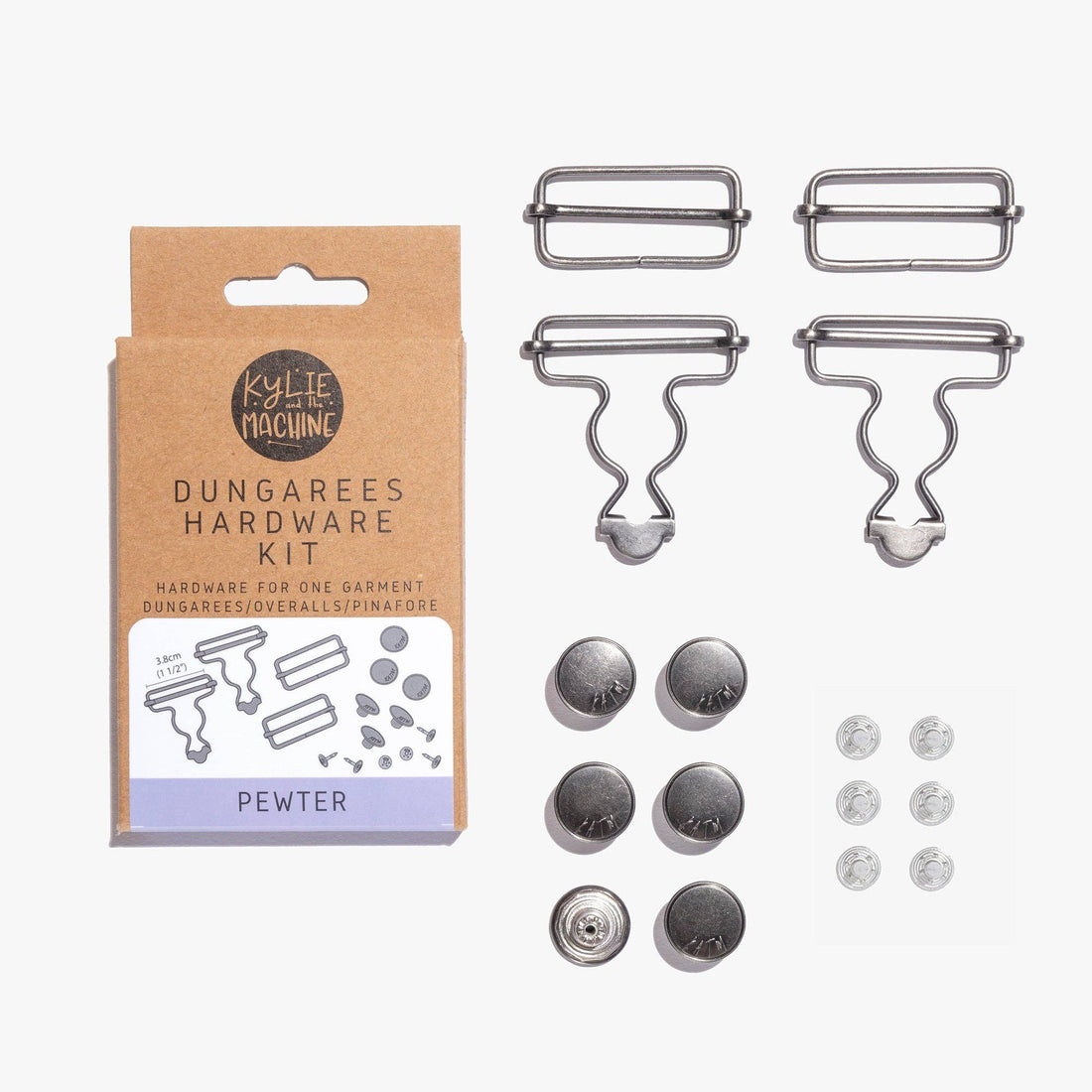Dungarees Kit - Pewter - sewecofabrics