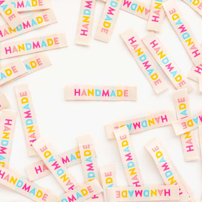 &quot;Handmade&quot; - Sarah Hearts - Sewing Labels - sewecofabrics