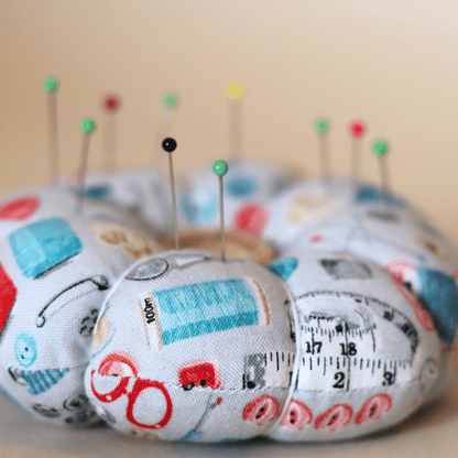Pin Cushion - Recycled &amp; Handmade - Grey Notions - sewecofabrics