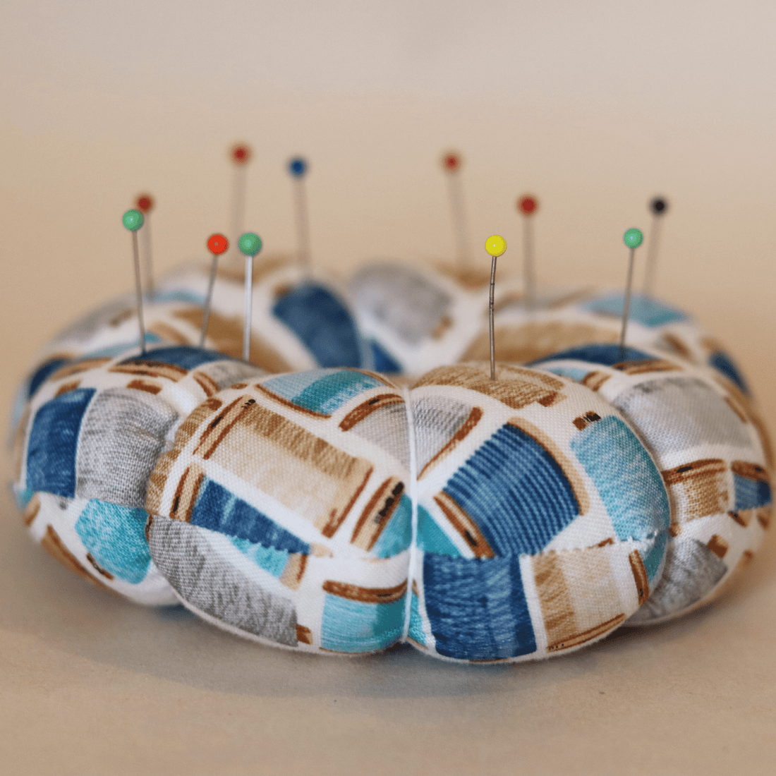 Pin Cushion - Recycled &amp; Handmade - Threads - sewecofabrics