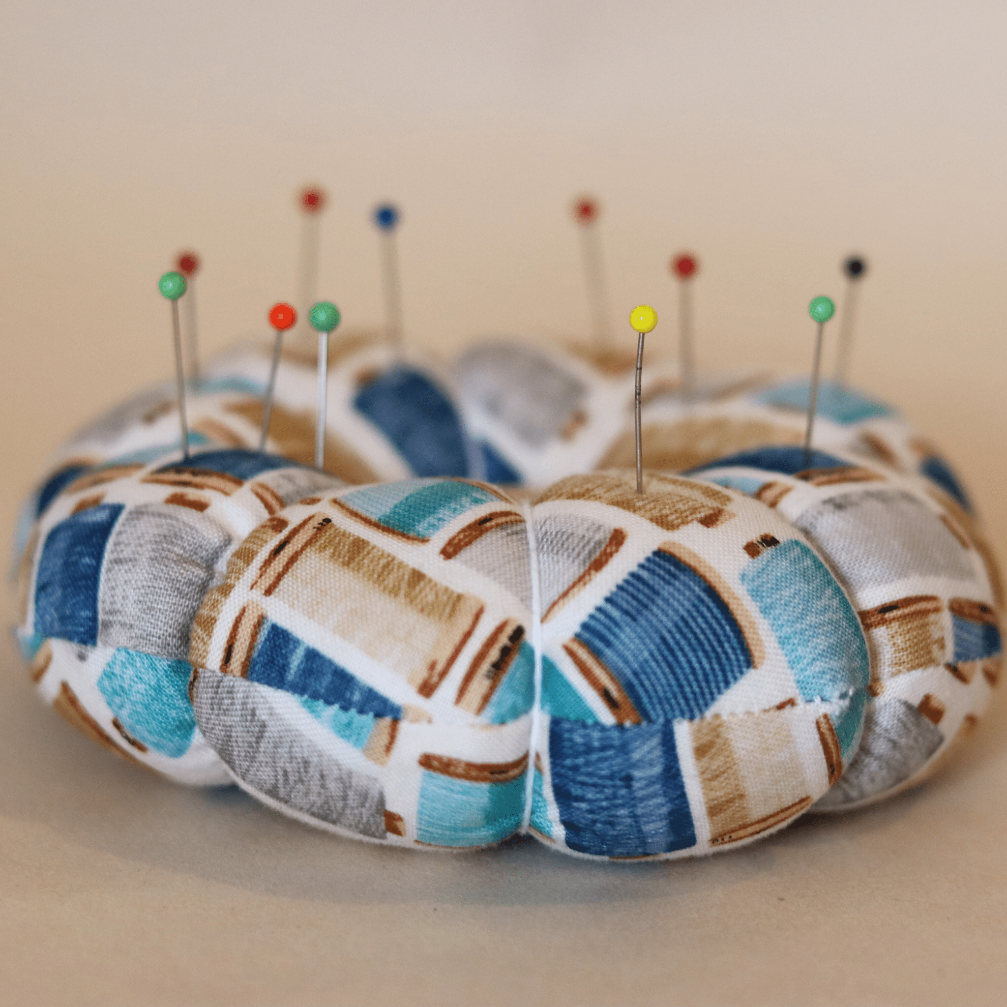Pin Cushion - Recycled &amp; Handmade - Threads - sewecofabrics