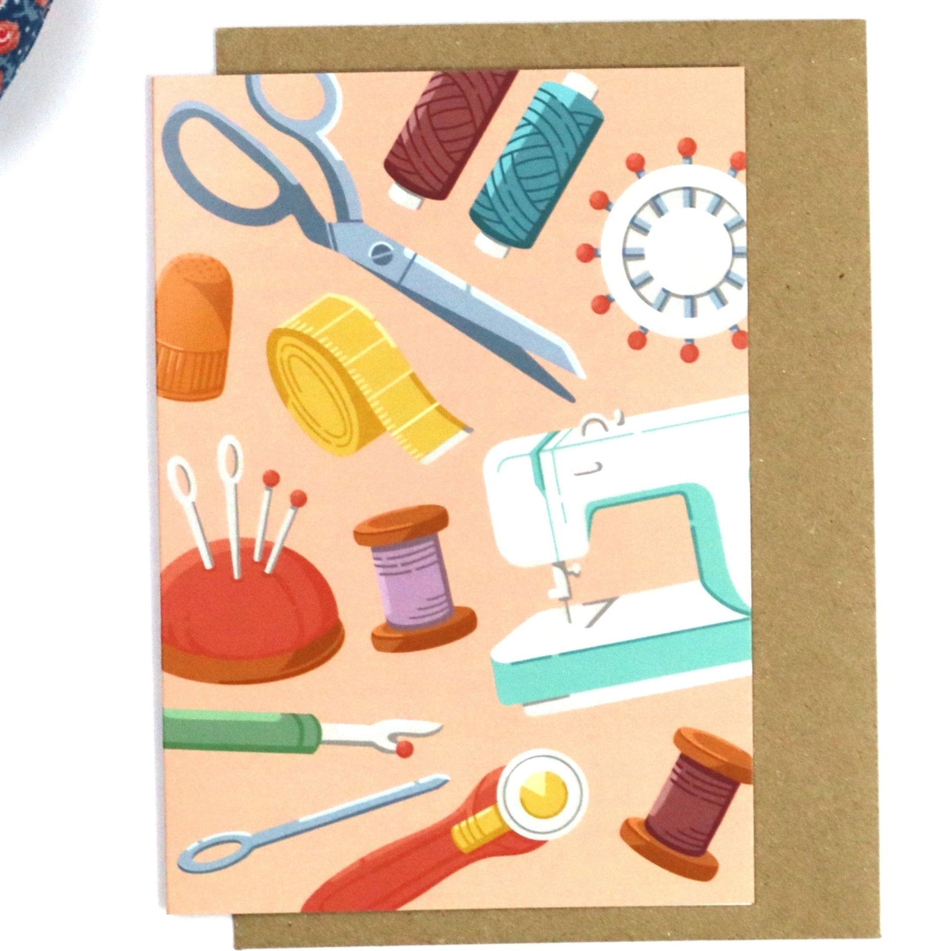 Sewing Notions - Greeting Card - For Sewists