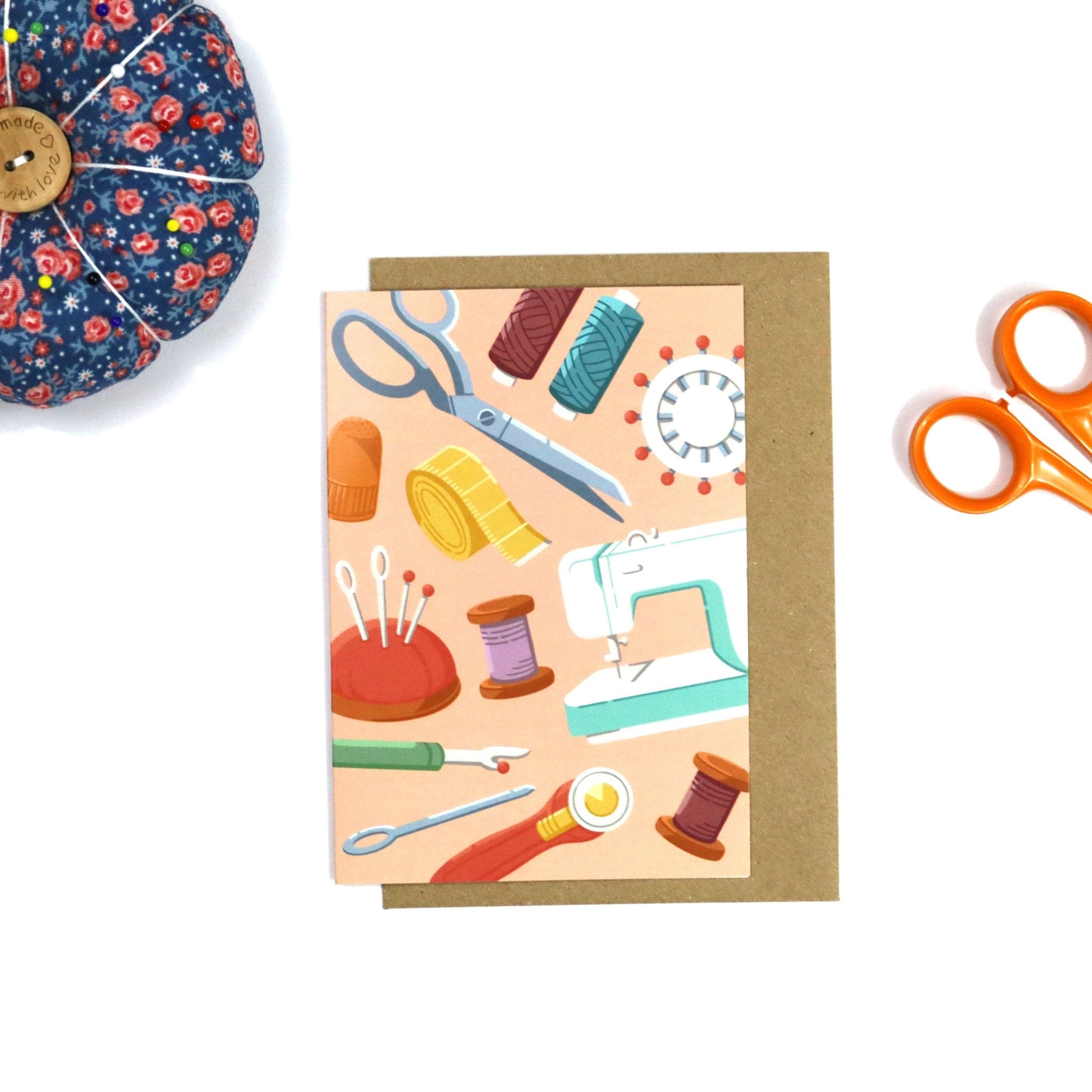 Sewing Notions - Greeting Card - For Sewists - sewecofabrics